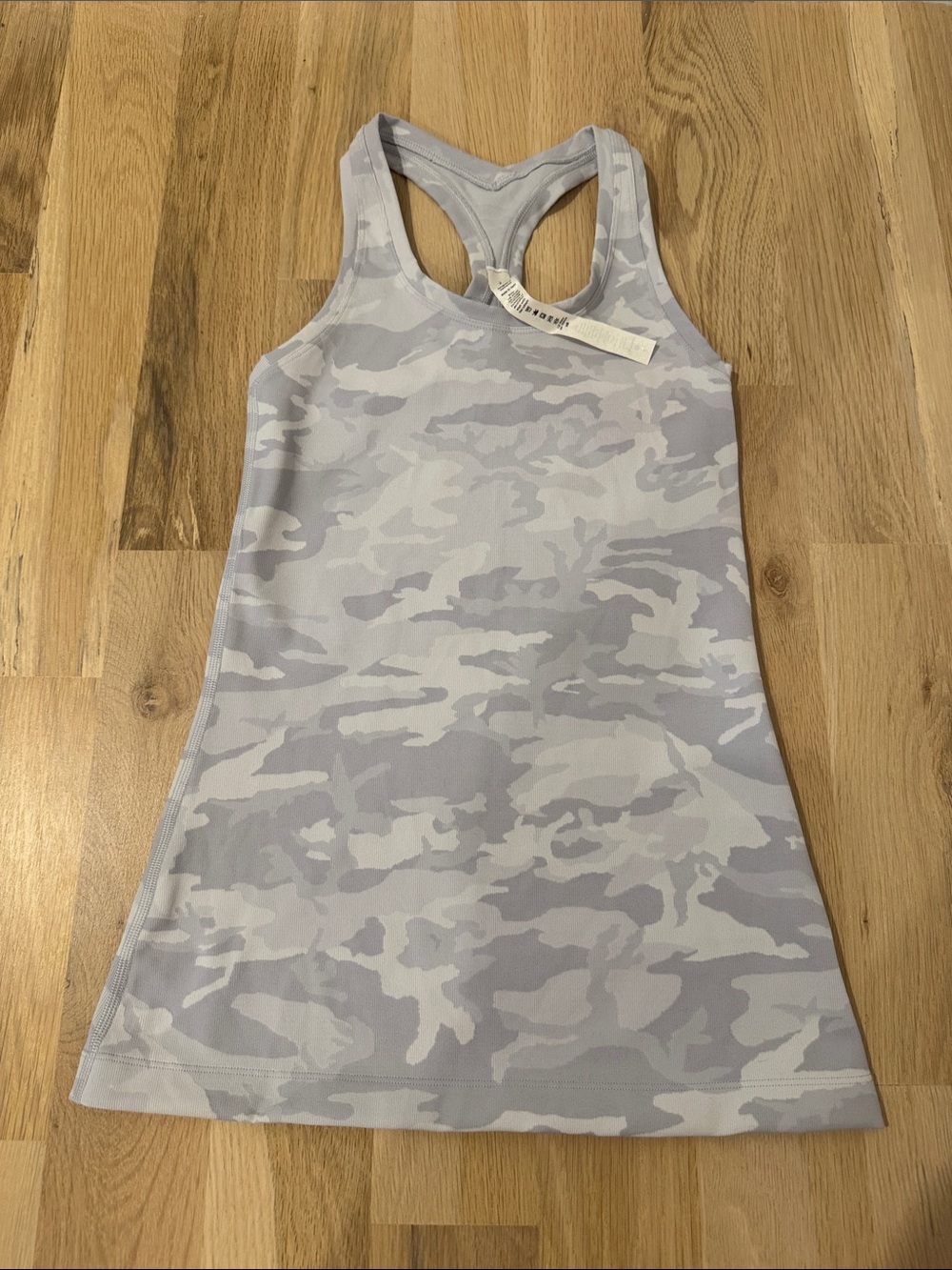 Lululemon Light Gray Camo Racerback